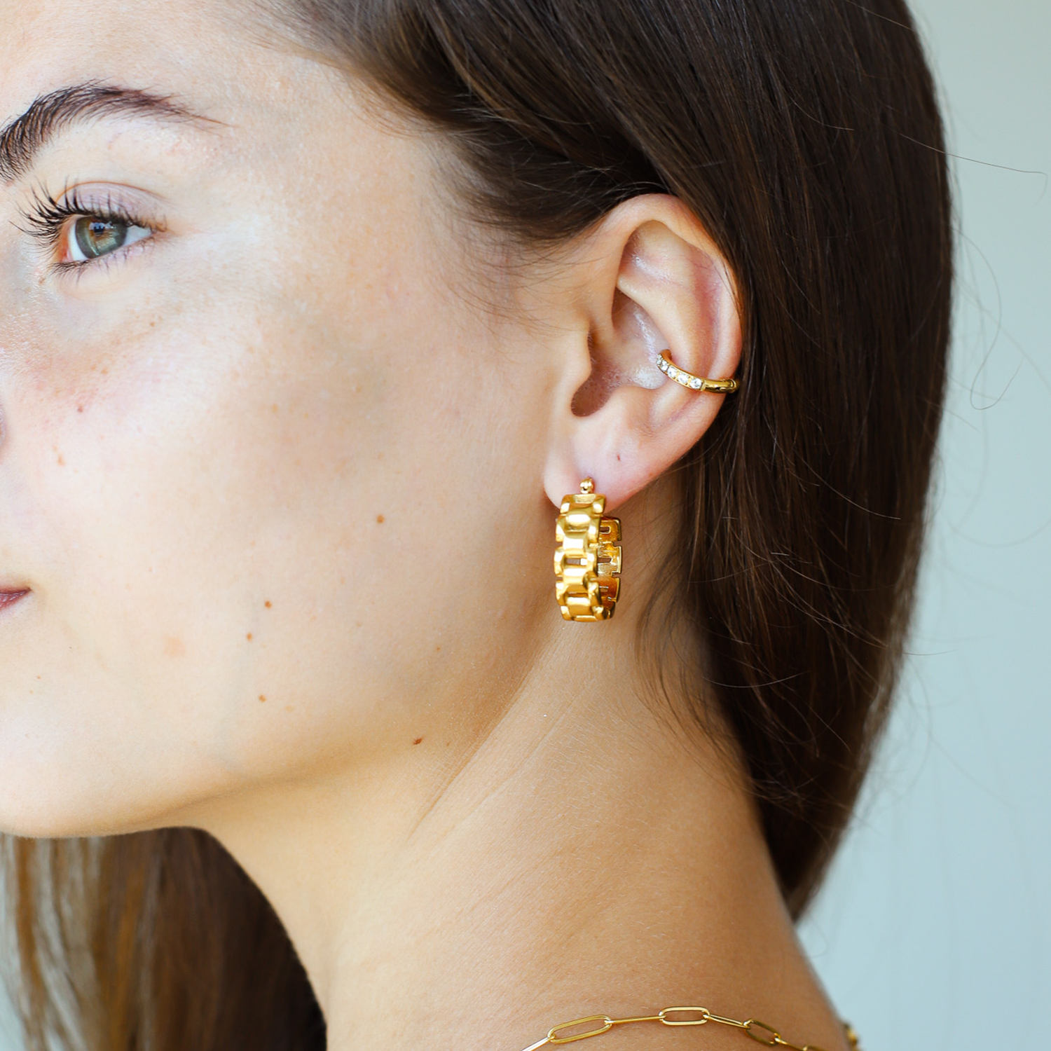 Grandinių rašto auskarai