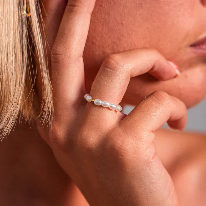 Žiedas su perlais Maui