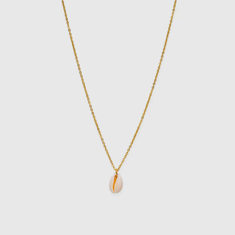 Kaklo vėrinys su kriauklės pakabuku