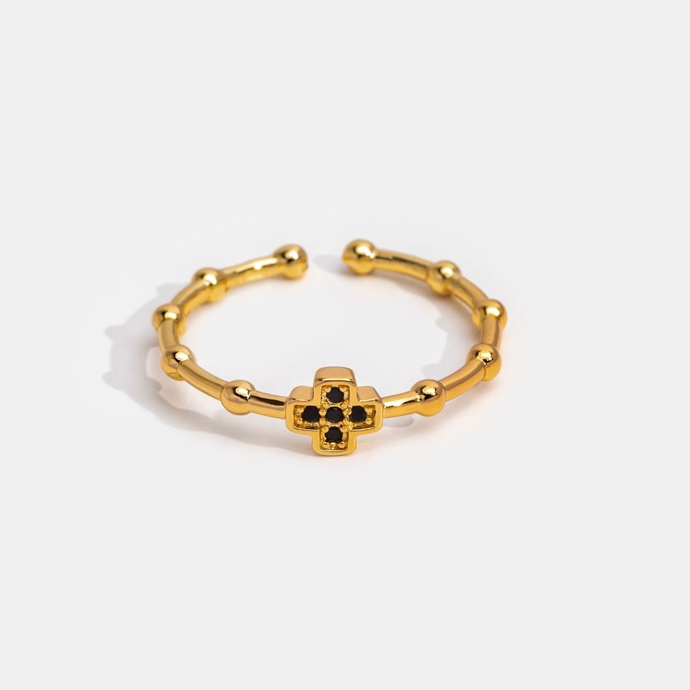 Žiedas su kryžiumi